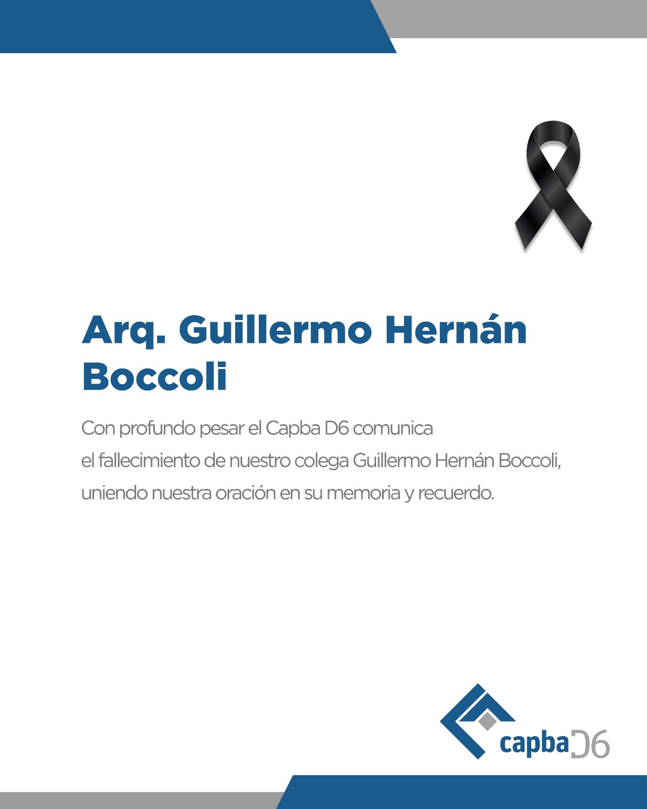 Arq. Guillermo Hernán Boccoli – QEPD